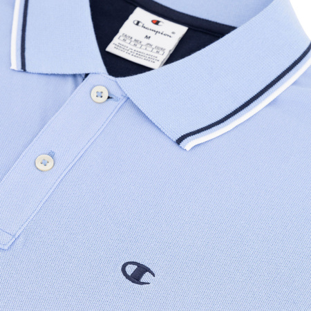 Koszulka męska Champion polo błękitna (220897 BS186)