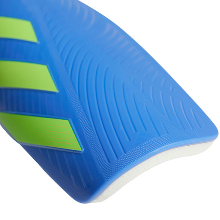 Ochraniacze piłkarskie dla dzieci adidas Tiro Club niebiesko-limonkowe (JM4204)