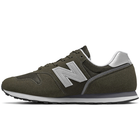 Sneakersy męskie New Balance buty sportowe klasyczne zamszowe zielone (ML373CB2)