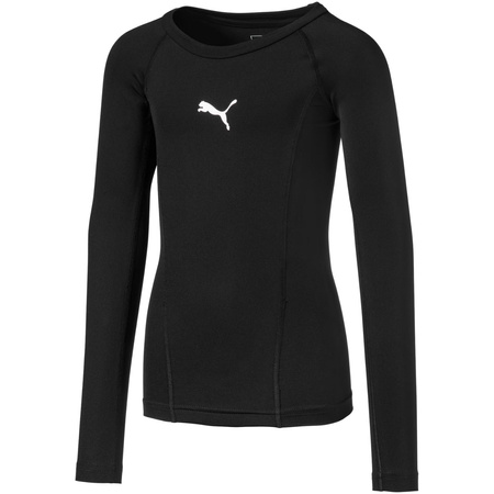 Koszulka dla dzieci Puma Liga Baselayer Tee LS czarna (655921 03)