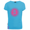 Koszulka szybkoschnąca z filtrem UPF30+ dziecięca dla dziewczynki Trollkids Girls Logo T light blue/pink (112-122)