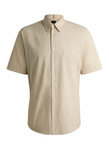Koszula męska BOSS Relegant_6-short_M Light Beige (50537331-271)