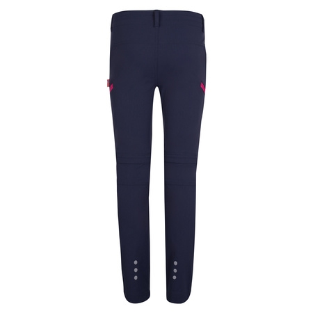 Spodnie zapinane na zamek dziecięce dla chłopca/dziewczynki Trollkids Kids Kjerag Zip-Off Pants navy/magenta (177-114)