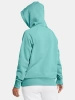 Bluza damska UNDER ARMOUR Rival Fleece z kieszenią kangurka turkusowa (1379500-482)