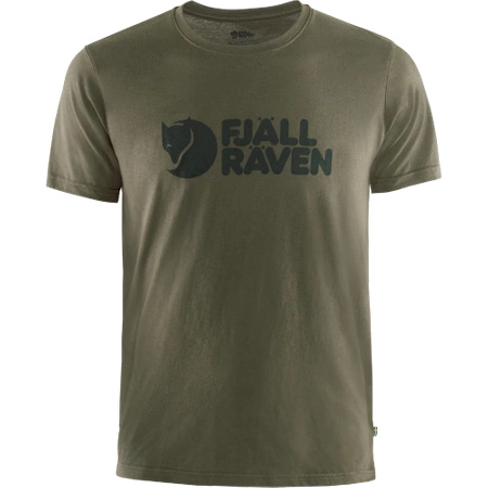 T-shirt męski Fjällräven Fjällräven Logo T-shirt M Dark Olive (F87310-633)