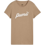 Koszulka damska Puma ESS+Script beżowa (679315 67)