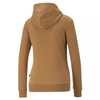 Bluza z kapturem damska PUMA ESS+ HOODIE HOODIE FL nierozpinana kangurka regulowana brązowa (670004-74)