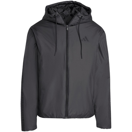 Kurtka męska adidas Essentials Climawarm 3 Stripes Insulated Hooded czarna (KB8149)