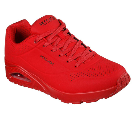 Sneakersy męskie Skechers Uno Stand On Air buty sportowe czerwone (52458-RED)