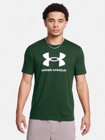 Koszulka sportowa męska Under Armour UA Sportstyle Logo Update zielony (1382911-301)