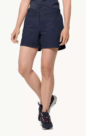 Wyprzedaż - Spodenki na lato damskie Jack Wolfskin Pack & Go Short W Night Blue (1507391_1010)