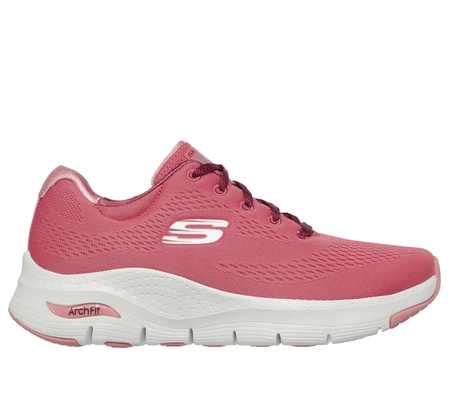 Wyprzedaż - Buty treningowe damskie Skechers Arch Fit Big Appeal sneakersy różowe (149057-ROS)