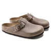 Chodaki damskie/męskie Birkenstock Boston Tabacco Brown olejowana skóra klapki narrow wąskie (0960813)