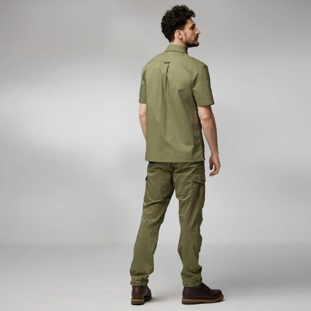 Koszula z krótkim rękawem męska Fjällräven Räven Shirt SS M Green-Laurel Green (F87106-620-625)