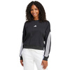 Bluza damska adidas Essentials 3-Stripes French Terry czarna (JE0016)