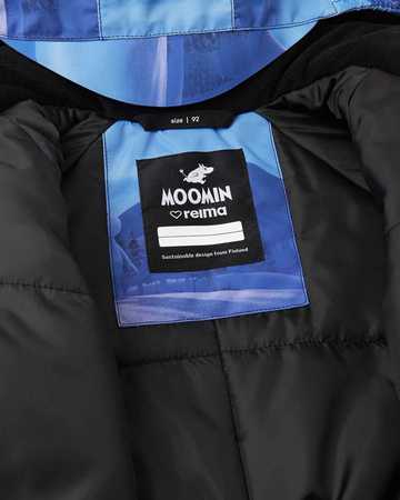 Wyprzedaż - Kombinezon zimowy dziecięcy Reima Moomin Lyster outdoorowy wodoodporny niebieski (5100011D-6301)