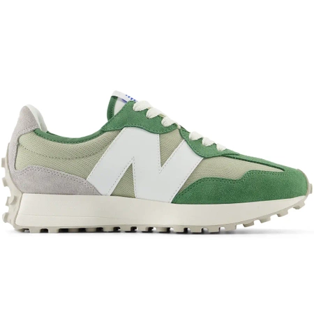 Sneakersy damskie/męskie New Balance 327 buty sportowe zamszowe zielone (U327CE)