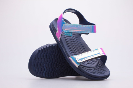 Sandały dziecięce NATIVE CHARLEY HOLOGRAM CHILD navy blue || multicolour || silver (63109143-8633)