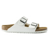 Klapki damskie Birkenstock Arizona Birko-Flor Narrow White na wąską stopę (0552683)