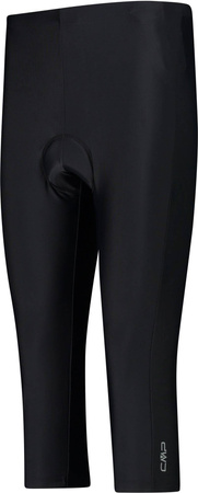 Wyprzedaż - Spodenki rowerowe damskie CMP Woman Bike 3/4 Pant czarne (3C55606T/U901)