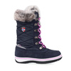 Buty zimowe dziewczęce Trollkids Girls Holmenkollen Snow Boots dla dziewczynki granatowe (171-114)