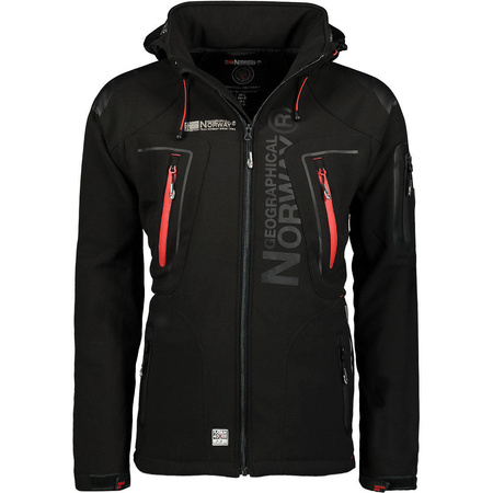 Kurtka męska czarna Softshell Geographical Norway Techno (WU6068-GN-BLACK)