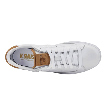 Buty sportowe męskie K-Swiss Lozan Klub LTH sneakersy tenisówki białe skórzane (07263-987-M)