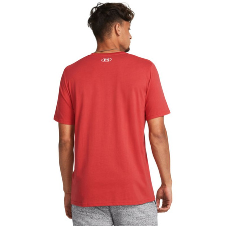 Koszulka sportowa męska Under Armour Logo t-shirt treningowa czerwona (1382911-814)