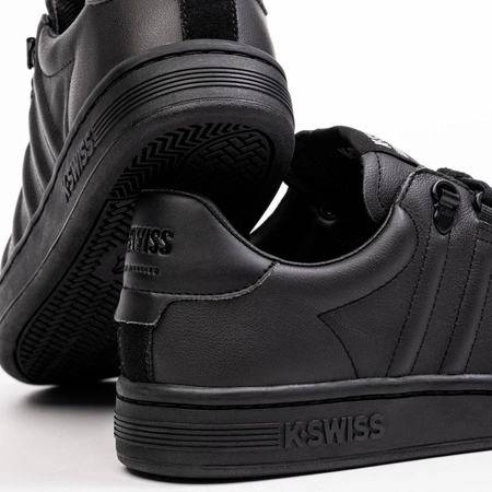 Sneakersy męskie K-Swiss LOZAN II tenisówki skóra naturalna czarne (07943-904-M)
