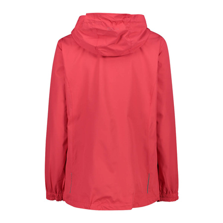 Wyprzedaż - Kurtka z kapturem przeciwdeszczowa damska CMP Woman Jacket Fix Hood czerwona (39X6636-C712)