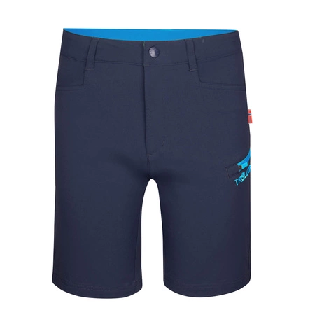 Szorty softshellowe dziecięce dla chłopca/dziewczynki Trollkids Kids Haugesund Shorts navy/medium blue (330-117)