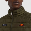 Kamizelka pikowana męska Ellesse Bardy Gilet Khaki bezrękawnik przejściowy zielony (SHS08747-506)