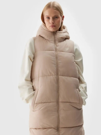 Kurtka damska zimowa puchowa bezrękawnik 4F 4FWAW24TVJAF143-83S