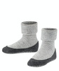 Wyprzedaż - Kapcie dziecięce z wełną merino FALKE Cosyshoe Teens SO CP light grey antypoślizgowe (10560-3400)