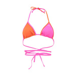 Wyprzedaż - Bikini góra biustonosz Puma Swim Women Wrap Triangle 1P różowy (938065-02)