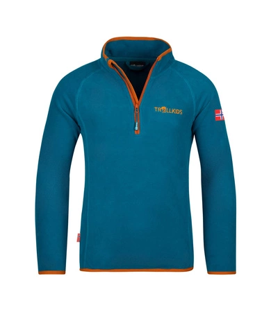 Bluza polarowa dziecięca unisex Trollkids Kids Nordland Half Zip niebieska (707-178)