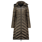 Kurtka damska Geographical Norway BLANCHE LONG KAKI DB LADY 0116 KAKI (WZ5491F/GN-KAKI)
