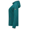 Bluza polarowa damska Geographical Norway UNICIA LADY 224 z kapturem ciepła regularny krój zielona (WX3714F/GN)