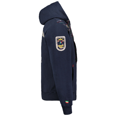 Bluza sportowa męska Geographical Norway Faero Men 100 z kapturem sportowa granatowa (WW5416H-GN-NAVY)