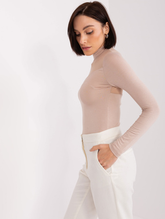 Wyprzedaż - Beżowa bluzka z wiskozy BASIC FEEL GOOD  (RV-BZ-9203.87P)
