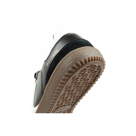 Skechers Kickoff buty sportowe damskie sneakersy czarne skórzane (185232/BKW)