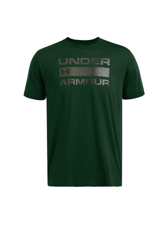 Wyprzedaż - Koszulka sportowa męska Under Armour Team Issue Wordmark t-shirt zielona (1329582-301)