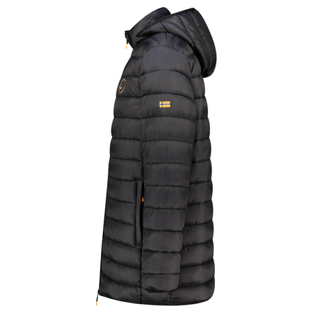 Kurtka męska Geographical Norway AMIGOMAP LONG HOOD DB BLACK MEN 233 BLACK (WZ5085H/GN-NOIR)
