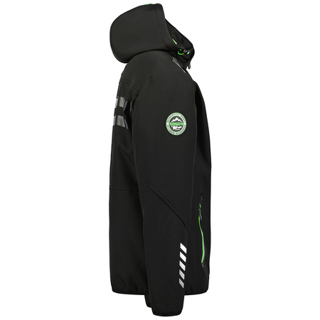 Kurtka softshell męska Geographical Norway ROYAUTE BLACK / GREEN DB MEN 068 BLACK / GREEN (WY8026H/GN-NOIR / VERT)