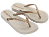Wyprzedaż - Klapki plażowe damskie Ipanema Anatomic Brasilidade Fem na lato beżowe (82932-20352)
