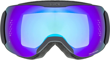 Gogle narciarskie damskie/męskie Uvex Downhill 2100 CV snowboardowe sportowe czarne (55/0/392/2030/UNI)