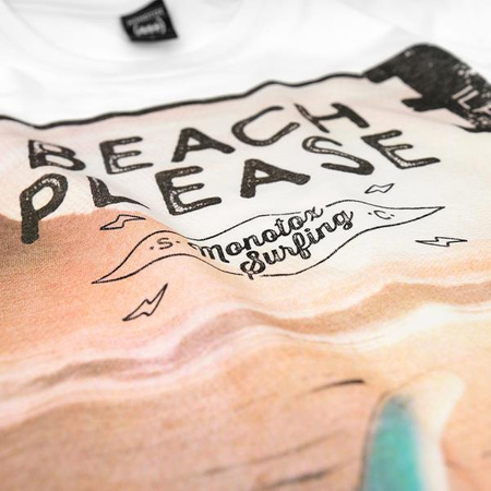 Koszulka Męskie Monotox BEACH WHITE Biały (BEACH20WHITE)