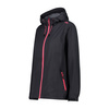 Wyprzedaż - Kurtka z kapturem przeciwdeszczowa damska CMP Woman Jacket Fix Hood czarna (39X6636-01UE)