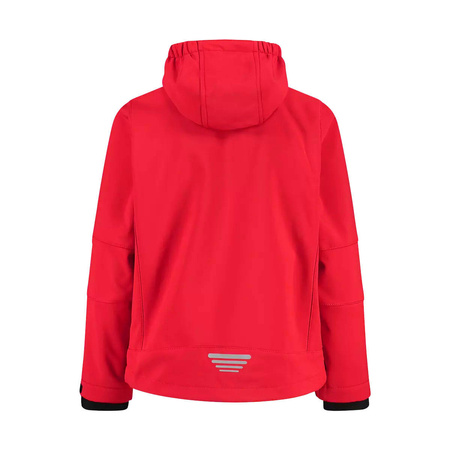 Wyprzedaż - Kurtka z kapturem CMP Kid Jacket Fix Hood dziecięca/młodzieżowa trekkingowa czerwona (3A00094-55BE)