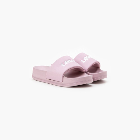 Wyprzedaż - Klapki damskie Levi's JUNE S BOLD PADDED różowe (D78890002)